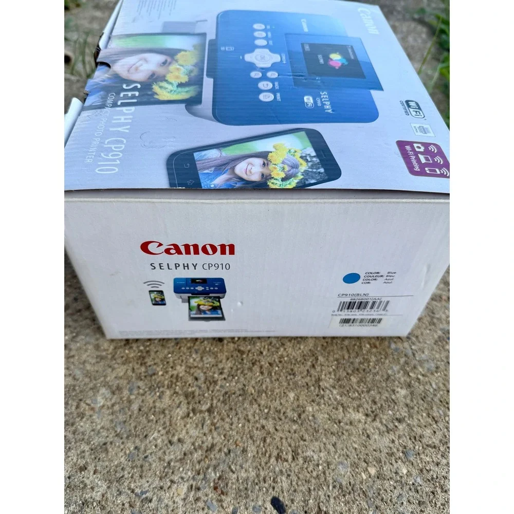 Canon Selphy CP910 Blue Compact Photo Printer Wireless AirPrint 8826B001 NEW